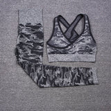 Tie Dyeing Seamless Yoga Set Two Piece Set Women Sports Bra Top High Waist Yoga Pants Workout Leggings Sexy Back Gym Clothing