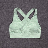 Tie Dyeing Seamless Yoga Set Two Piece Set Women Sports Bra Top High Waist Yoga Pants Workout Leggings Sexy Back Gym Clothing