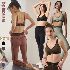 AL Yoga bra gym set leggings 7/8 breasted smooth and comfortable sports bra tight fitting workout setworkout clothes for women