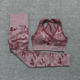 Tie Dyeing Seamless Yoga Set Two Piece Set Women Sports Bra Top High Waist Yoga Pants Workout Leggings Sexy Back Gym Clothing