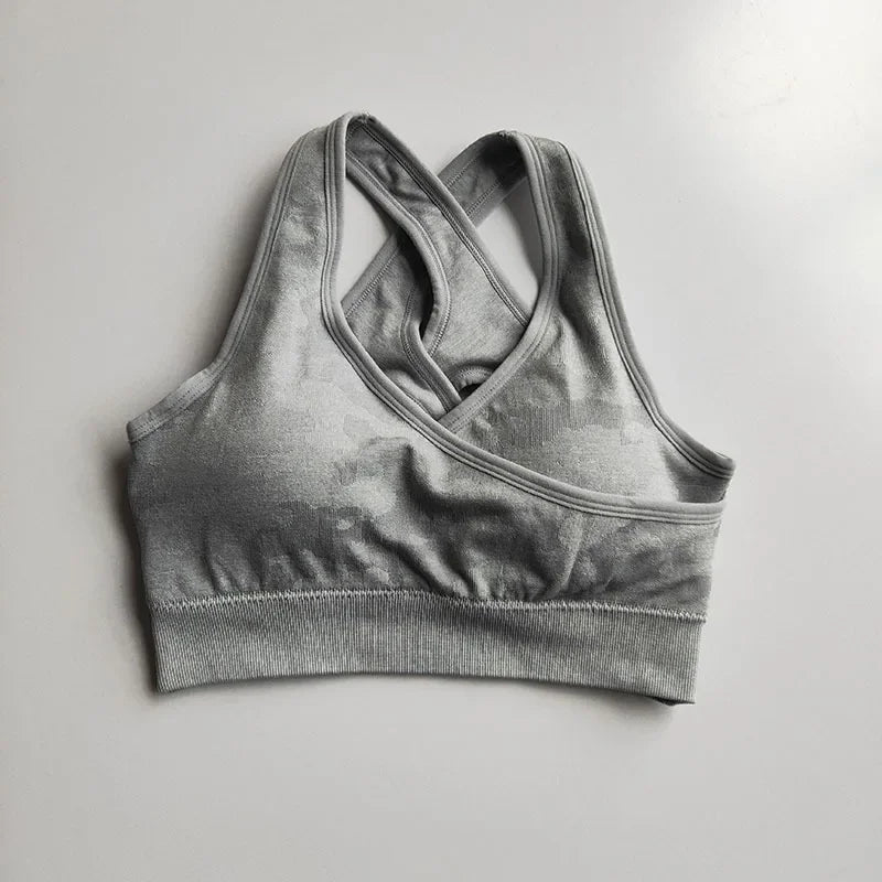 Tie Dyeing Seamless Yoga Set Two Piece Set Women Sports Bra Top High Waist Yoga Pants Workout Leggings Sexy Back Gym Clothing