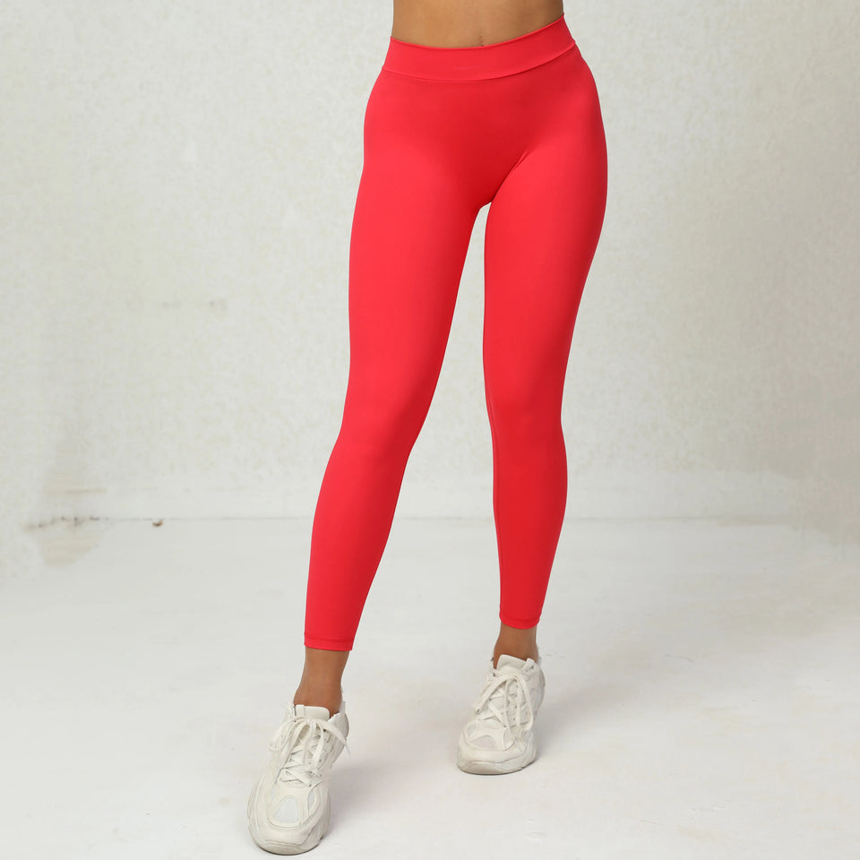 Active V Back Sport Yoga Leggings Women Push Up Gym Suit Sexy Body Sculpting Quick Dry Brazilian Scrunch Tights