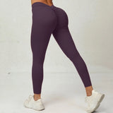 Active V Back Sport Yoga Leggings Women Push Up Gym Suit Sexy Body Sculpting Quick Dry Brazilian Scrunch Tights