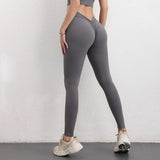 Sexy V Butt Seamless Leggings High Waist Yoga Pants Women Fitness Workout Gym Scrunch Botty Push Up Legging Female Sports Tights
