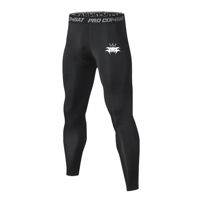 Men's Compression Pants Athletic Leggings Base Layer Bottoms Male Running Workout Sports  Basketball Tights