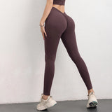 Sexy V Butt Seamless Leggings High Waist Yoga Pants Women Fitness Workout Gym Scrunch Botty Push Up Legging Female Sports Tights