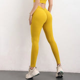 Sexy V Butt Seamless Leggings High Waist Yoga Pants Women Fitness Workout Gym Scrunch Botty Push Up Legging Female Sports Tights