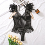 Bilizna Sexy Outfit Women Clothes Women's Pajamas Set Garter Fancy Underwear for Sekca Ensemble Lingeries Femmes Bra & Corset Vs