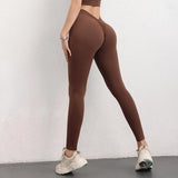 Sexy V Butt Seamless Leggings High Waist Yoga Pants Women Fitness Workout Gym Scrunch Botty Push Up Legging Female Sports Tights