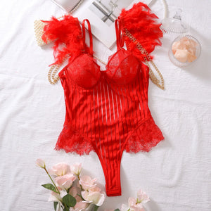 Bilizna Sexy Outfit Women Clothes Women's Pajamas Set Garter Fancy Underwear for Sekca Ensemble Lingeries Femmes Bra & Corset Vs