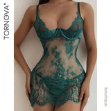 Tornova Erotic Lingerie Set Good Quality Lingerie Woman Senxual Female Bra Panties Sets Large Bras Women's Sexy Underwear Set