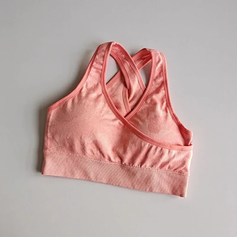 Tie Dyeing Seamless Yoga Set Two Piece Set Women Sports Bra Top High Waist Yoga Pants Workout Leggings Sexy Back Gym Clothing