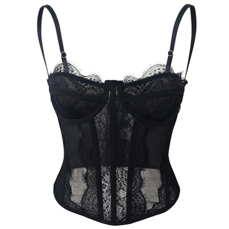 Women Sexy Push Up Bralettes Stretchable Vest Camisole Corsets Enhancing Bust Line Clothes for Party Dating